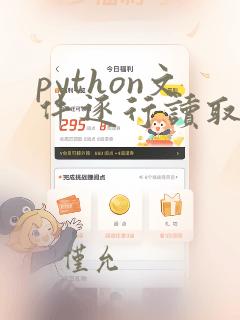 python文件逐行读取