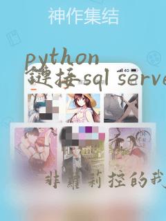 python 链接sql server