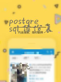 postgresql 备份表