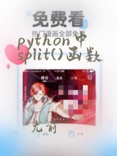 python中split()函数