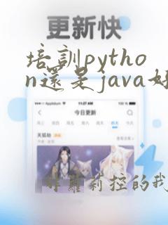 培训python还是java好