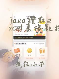 java读取excel表格数据