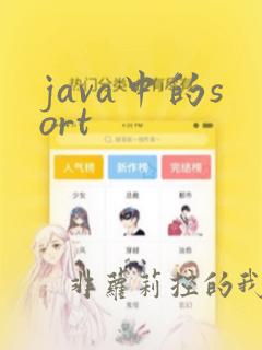 java中的sort