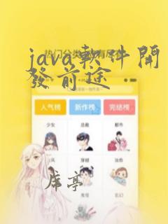 java软件开发前途
