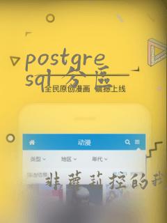 postgresql 分区