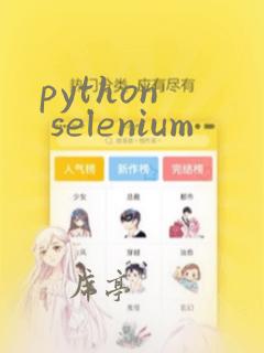 python selenium