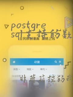 postgresql支持的数据类型