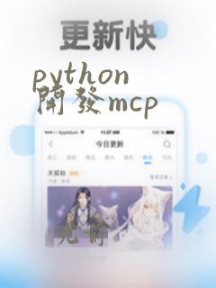 python 开发mcp