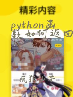 python函数如何返回字符串