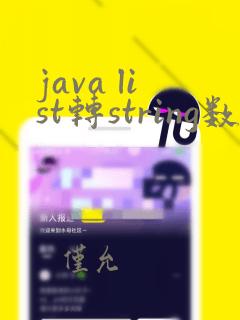 java list转string数组