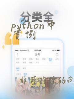 python中实例