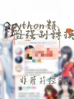 python类型强制转换