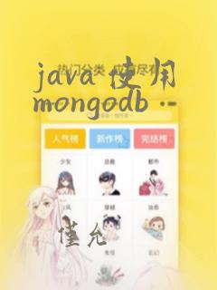 java 使用mongodb