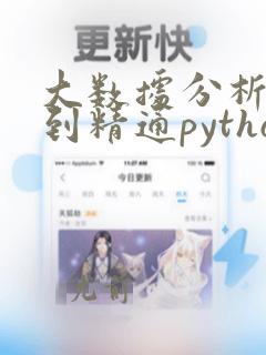 大数据分析入门到精通python