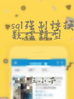 sql强制转换数据类型