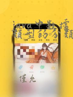 java中数据类型的分类