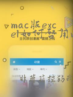mac版excel如何启用vba