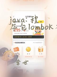 java: 程序包lombok不存在