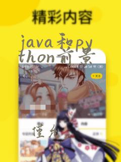 java和python前景