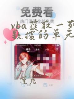 vba获取一列数据的单元格总数