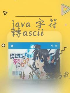 java 字符转ascii
