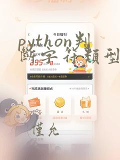 python判断字符类型的函数