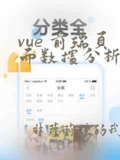 vue 前端页面数据分析ai工具