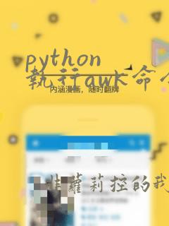 python 执行awk命令