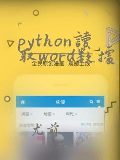 python读取word数据写入excel