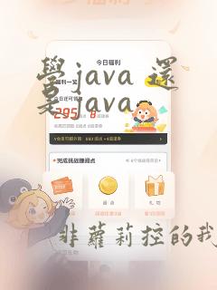 学java 还是java