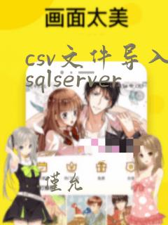 csv文件导入sqlserver
