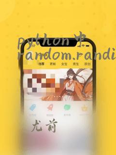 python中random.randint()函数用法
