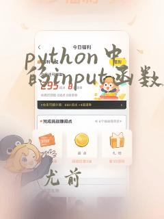 python中的input函数