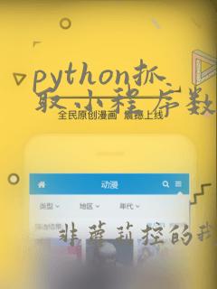 python抓取小程序数据