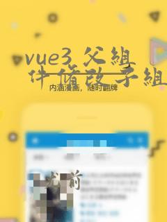 vue3 父组件修改子组件的值