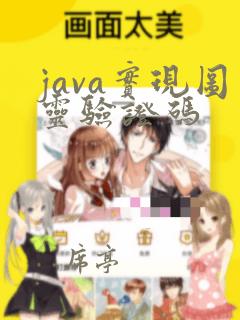 java实现图灵验证码