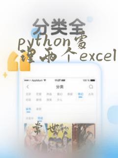 python处理两个excel做数据匹配
