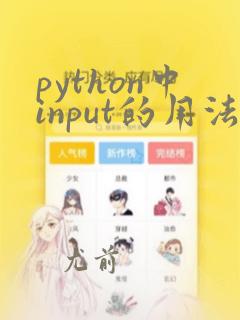 python中input的用法