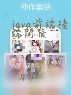 java前端后端开发