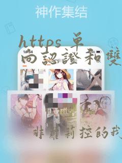 https 单向认证和双向认证