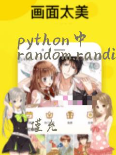 python中random.randint()函数用法