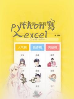 python写入excel