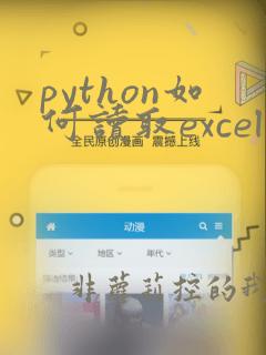 python如何读取excel中的数据