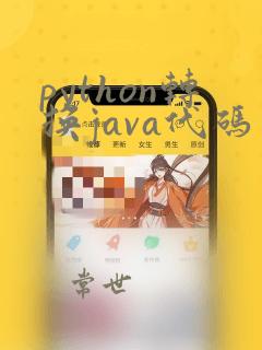 python转换java代码
