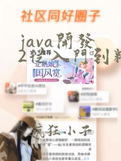 java开发 2从入门到精通