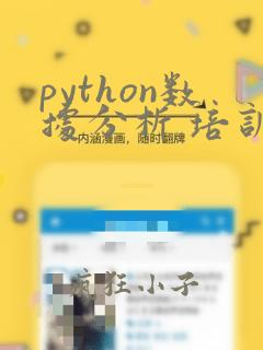 python数据分析 培训班