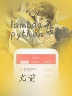 lambda在python中的含义