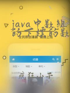java中数组的下标的数据类型是什么