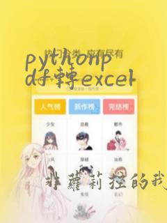 pythonpdf转excel