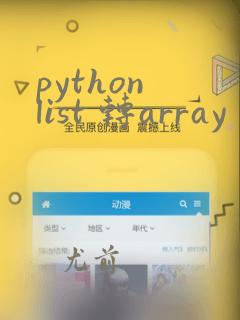 python list 转array